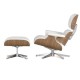 Réplique du fauteuil Eames lounge chair en bois de noyer par Charles & Ray Eames
