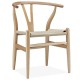 Réplique chaise Wishbone CH24 en bois de hêtre fait à la main
