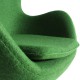 Réplique de la chaise Egg en cachemire du designer Arne Jacobsen