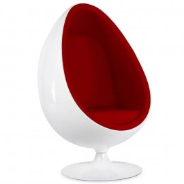 Réplique de la chaise pivotante Ovalia Egg Chair du célèbre designer danois Henrik Thor-Larsen