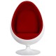 Réplique de la chaise pivotante Ovalia Egg Chair du célèbre designer danois Henrik Thor-Larsen