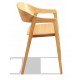 Chaise Soho nordique minimaliste avec accoudoirs